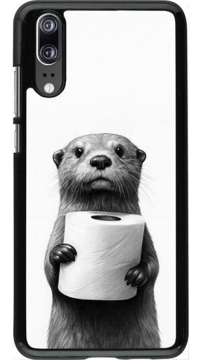 Huawei P20 Case Hülle - Otter Toilettenpapier