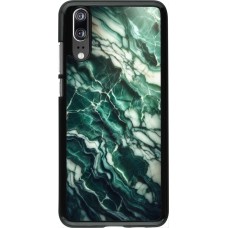 Coque Huawei P20 - Marbre vert majestueux
