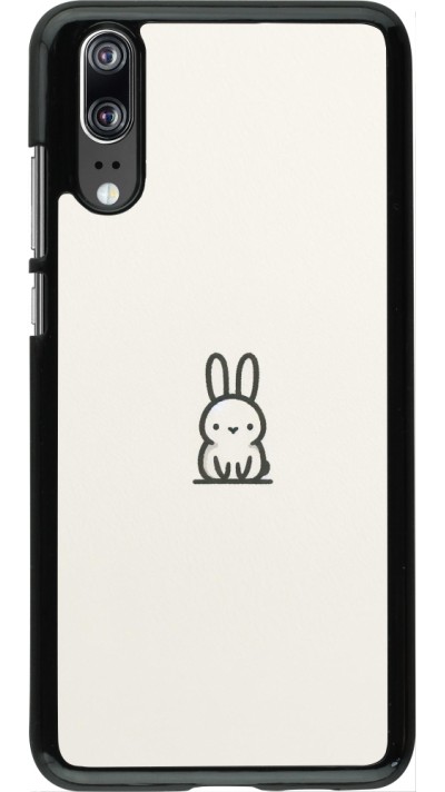 Coque Huawei P20 - Minimal bunny cutie