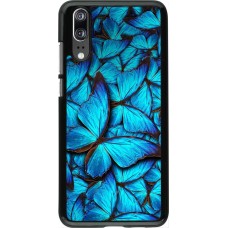Coque Huawei P20 - Papillon - Bleu