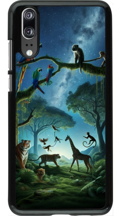 Coque Huawei P20 - Paradis des animaux exotiques