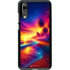 Huawei P20 Case Hülle - Strand Sonnenuntergang auffällig