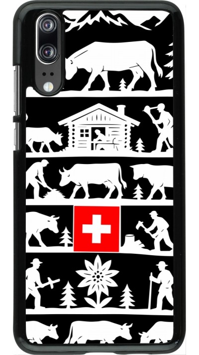 Huawei P20 Case Hülle - Poya Schweiz 1 schwarz