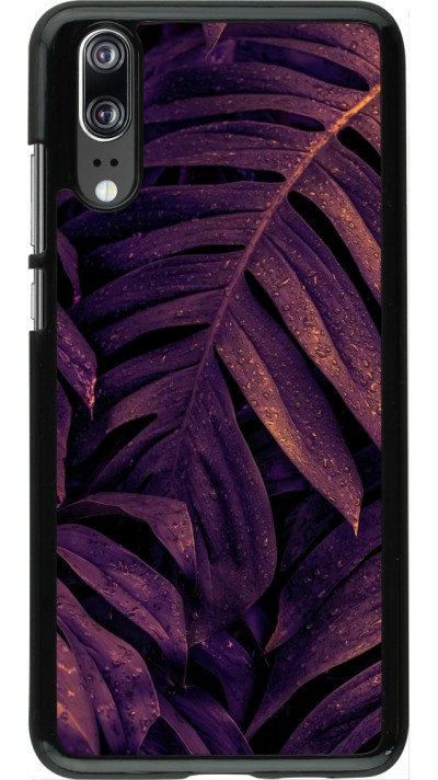 Coque Huawei P20 - Purple Light Leaves
