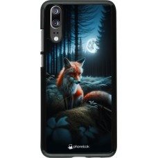 Huawei P20 Case Hülle - Fuchs Mond Wald