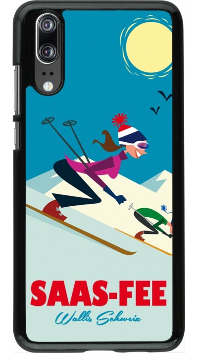 Coque Huawei P20 - Saas-Fee Ski Downhill