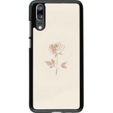 Coque Huawei P20 - Sable Rose Minimaliste