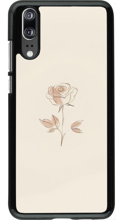 Coque Huawei P20 - Sable Rose Minimaliste