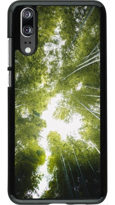 Huawei P20 Case Hülle - Spring 23 forest blue sky