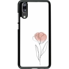 Huawei P20 Case Hülle - Spring 23 minimalist flower