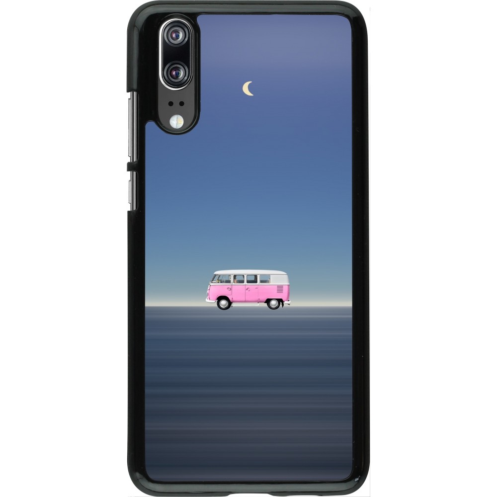 Huawei P20 Case Hülle - Spring 23 pink bus