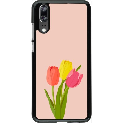 Huawei P20 Case Hülle - Spring 23 tulip trio