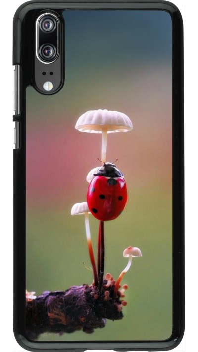 Coque Huawei P20 - Ladybird on a mushroom Spring 2026