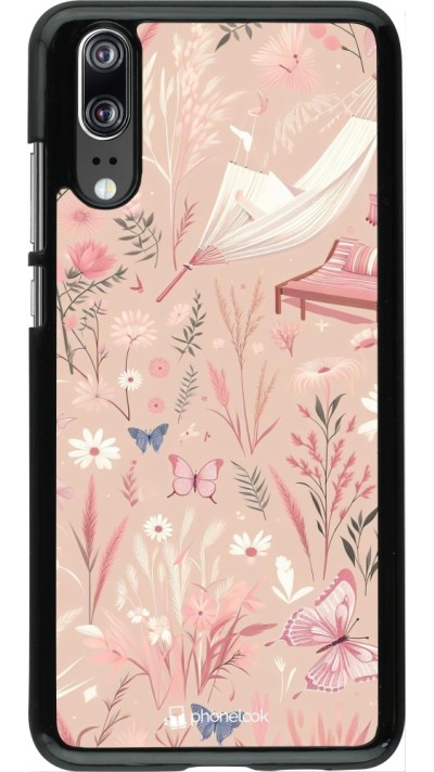 Huawei P20 Case Hülle - Sommer Pastellmuster