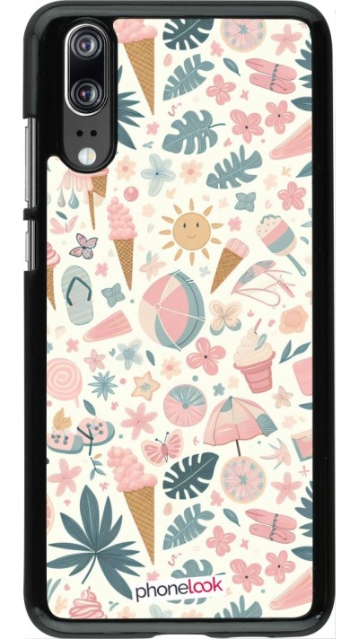 Huawei P20 Case Hülle - Sommer Pink Muster