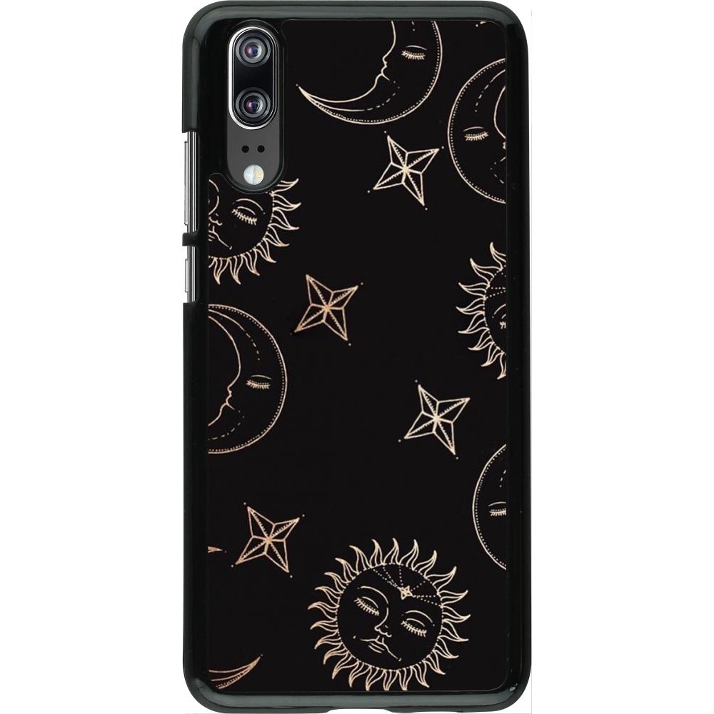 Coque Huawei P20 - Suns and Moons