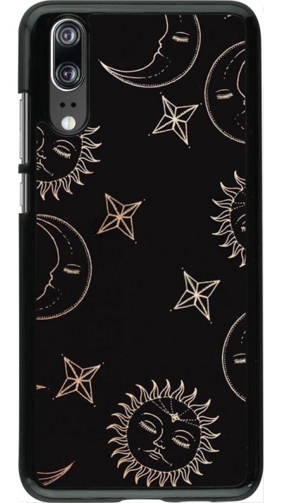 Coque Huawei P20 - Suns and Moons