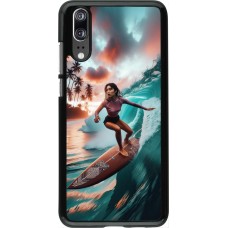 Huawei P20 Case Hülle - Surferin aus Bali