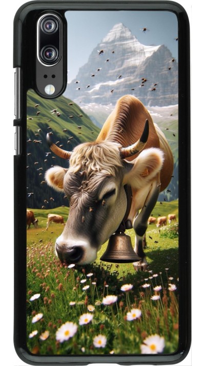 Coque Huawei P20 - Vache montagne Valais