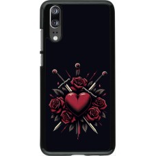 Huawei P20 Case Hülle - Valentine 2024 gothic love
