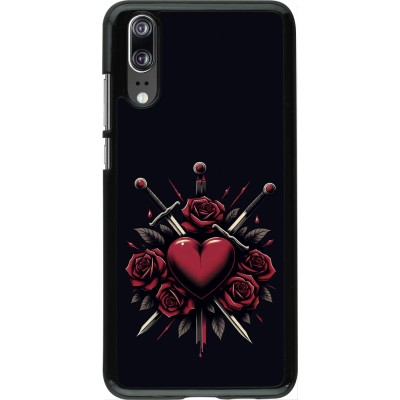Huawei P20 Case Hülle - Valentine 2024 gothic love