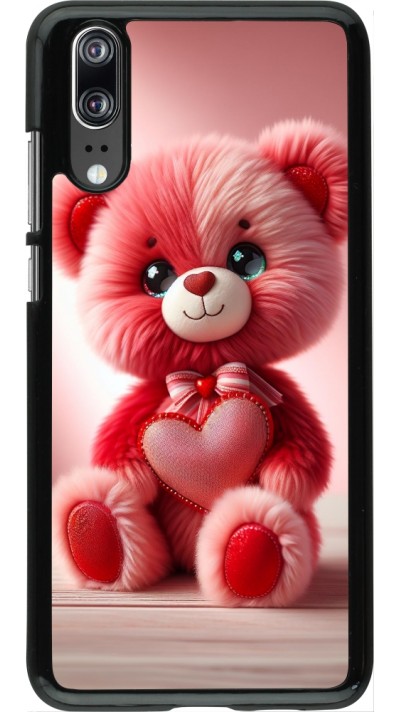Coque Huawei P20 - Valentine 2024 Ourson rose