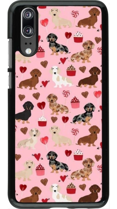 Coque Huawei P20 - Valentine 2024 puppy love