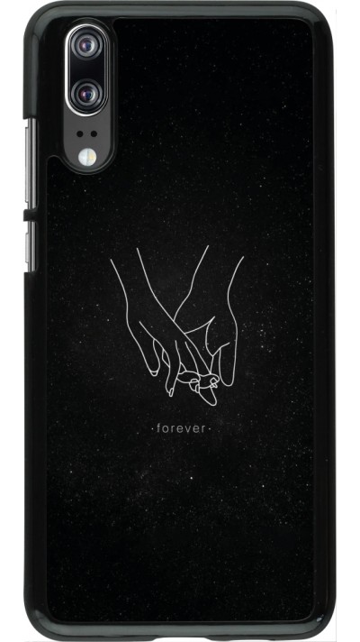 Coque Huawei P20 - Valentine 2023 hands forever