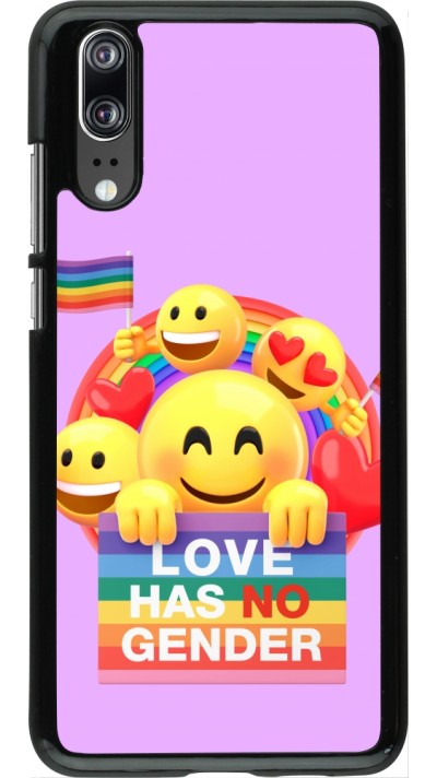 Coque Huawei P20 - Valentine 2023 love has no gender