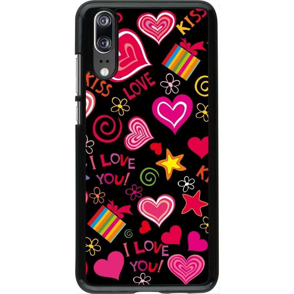 Huawei P20 Case Hülle - Valentine 2023 love symbols
