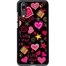 Huawei P20 Case Hülle - Valentine 2023 love symbols