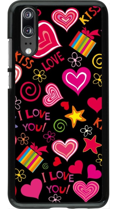 Coque Huawei P20 - Valentine 2023 love symbols