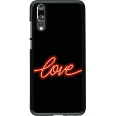 Coque Huawei P20 - Valentine 2023 neon love