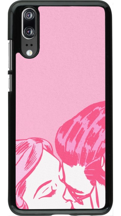 Coque Huawei P20 - Valentine 2023 retro pink love