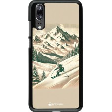 Coque Huawei P20 - Vintage Ski Mountain