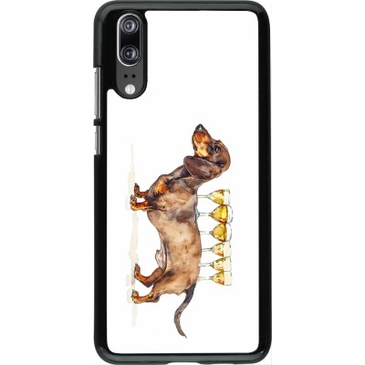 Huawei P20 Case Hülle - Wine Teckel