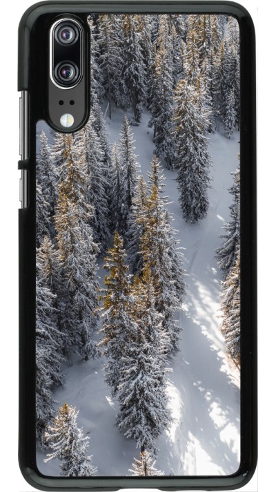 Coque Huawei P20 - Winter 22 snowy forest