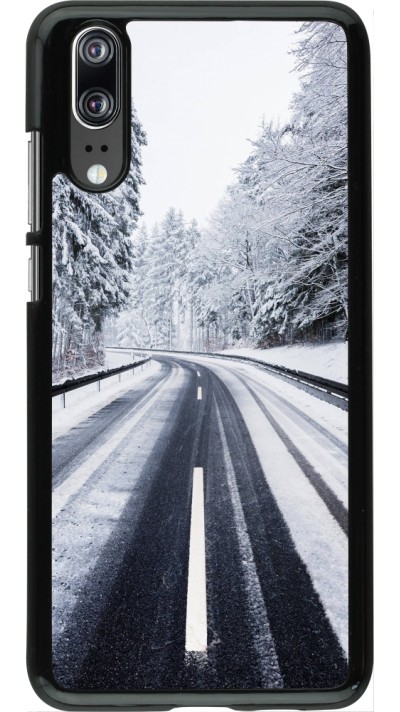 Coque Huawei P20 - Winter 22 Snowy Road