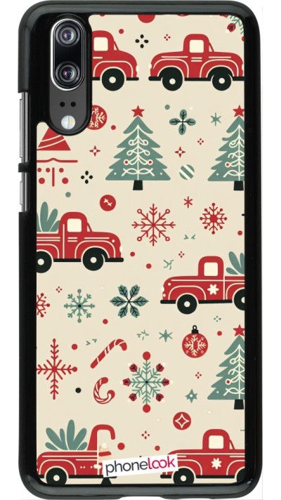 Coque Huawei P20 - Noël 2024 Camion Sapin