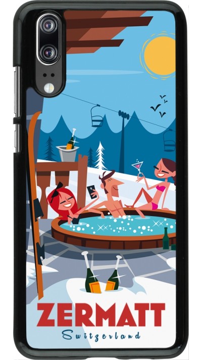 Coque Huawei P20 - Zermatt Mountain Jacuzzi