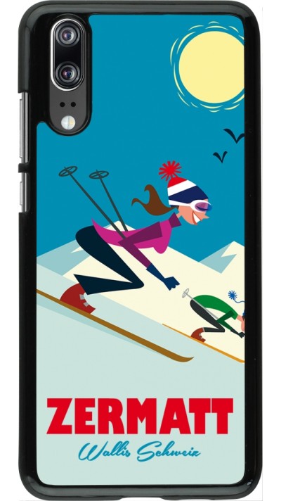 Coque Huawei P20 - Zermatt Ski Downhill