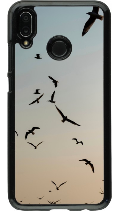 Huawei P20 Lite Case Hülle - Autumn 22 flying birds shadow