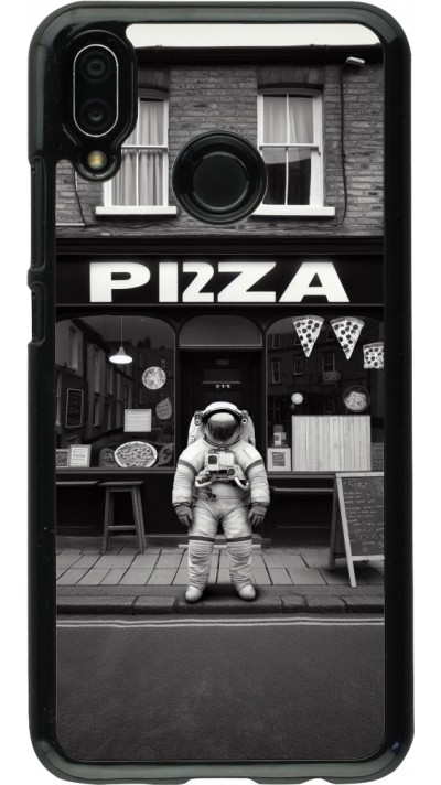 Huawei P20 Lite Case Hülle - Astronaut vor einer Pizzeria
