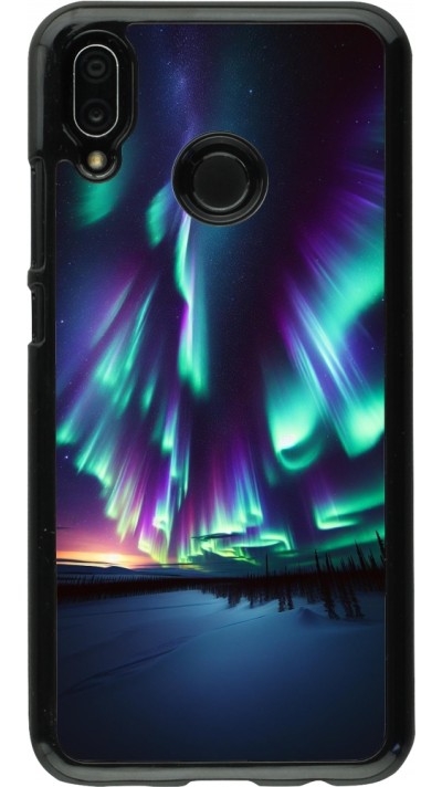 Huawei P20 Lite Case Hülle - Funkelndes Nordlicht
