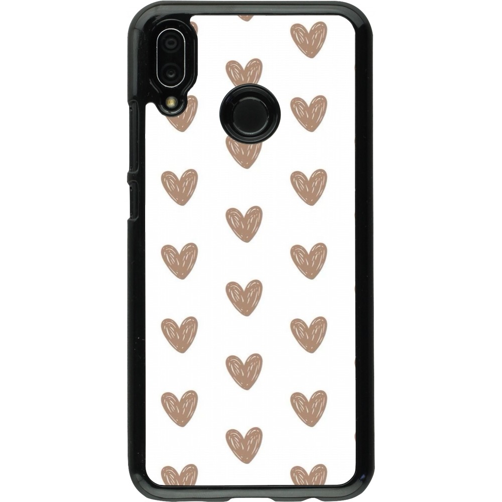 Coque Huawei P20 Lite - Autumn 2024 brown hearts
