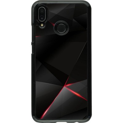 Hülle Huawei P20 Lite - Black Red Lines