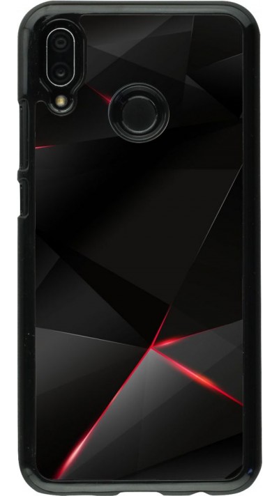 Coque Huawei P20 Lite - Black Red Lines