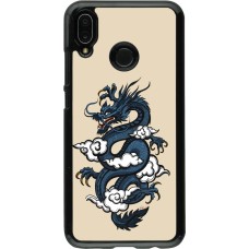 Huawei P20 Lite Case Hülle - Blue Dragon Tattoo