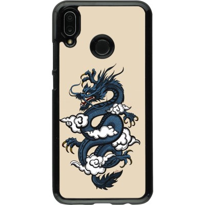 Huawei P20 Lite Case Hülle - Blue Dragon Tattoo