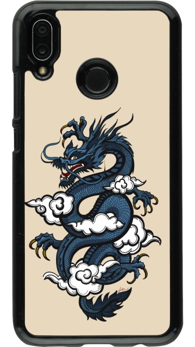 Huawei P20 Lite Case Hülle - Blue Dragon Tattoo